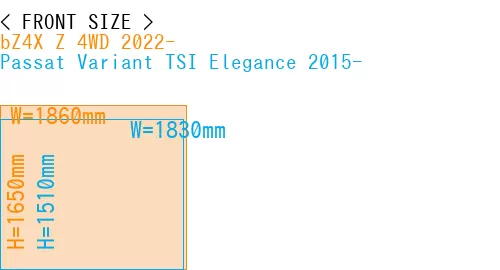 #bZ4X Z 4WD 2022- + Passat Variant TSI Elegance 2015-